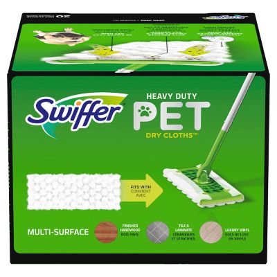 Image showing  Sweeper Pet Heavy Duty Dry Multi-Surface Cloth Refills, 20-Pack