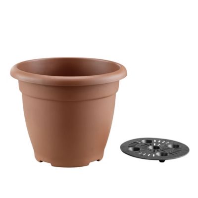 Image showing  3.92 lb. Plastic Basic Planter, 8 in.