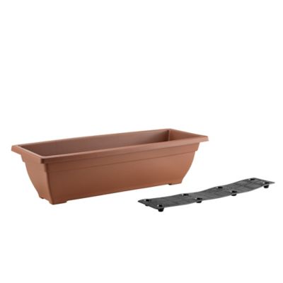 Image showing  16.85 lb. Plastic Windowbox Planter, 24 in.