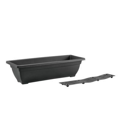 Image showing  16.85 lb. Plastic Windowbox Planter, 24 in.