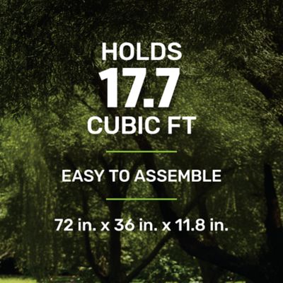 Image showing  Galvanized Steel Planter, 6 x 3 ft., Black