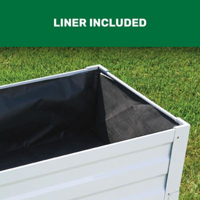 Image showing  Steel Raised Garden Bed with Stand, 48 x 26in., White