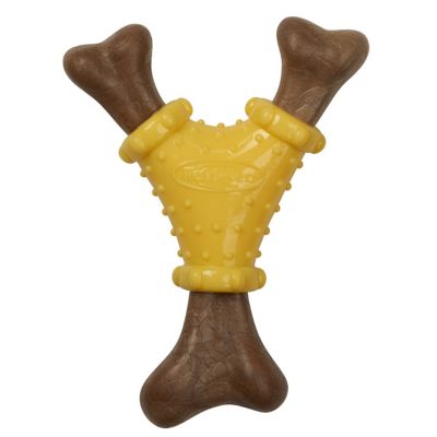 Image showing 6 th Retriever Squeaky Wishbone Dog Chew Toy, Assorted Colors