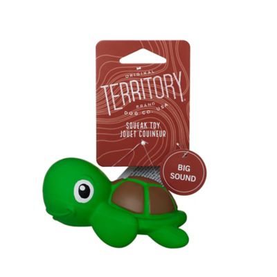 Image showing  Natural Rubber Turtle Squeaker Dog Toy