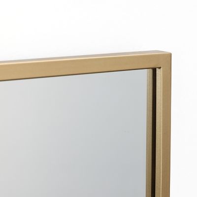 Image showing  Cityscape Gold Metal Frame Rectangular Wall Mirror