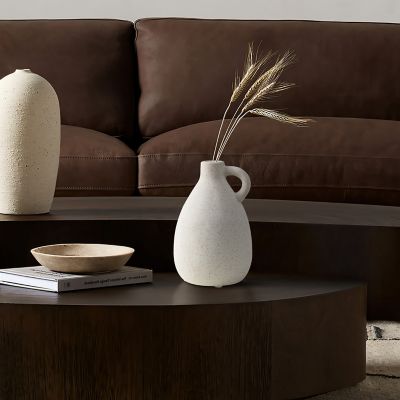 Image showing  White Ceramic Pitcher Round Vase