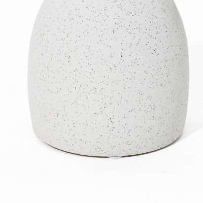 Image showing 7 th LuxenHome White Ceramic Jug Round Vase