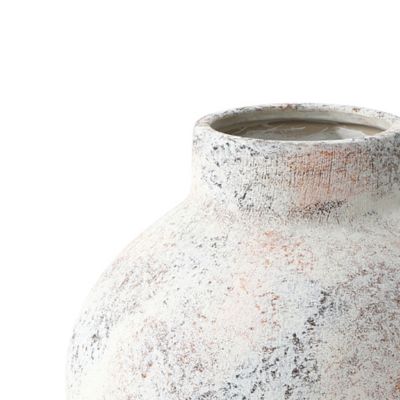 Image showing  Marble White Stoneware Table Vase