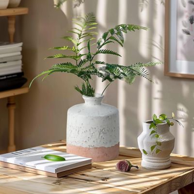 Image showing  Two Tone Rustic Terracotta Jug Vase