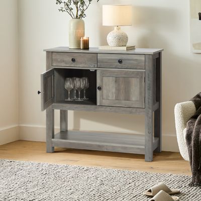 Image showing  35.43 in. Wide Server 2 Drawer 2 Door Buffet Storage Cabinet