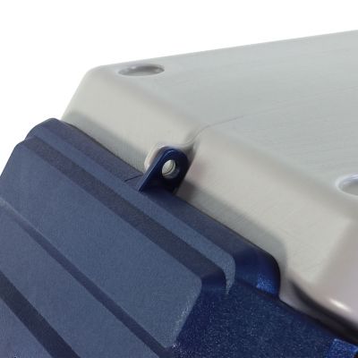 Image showing  9 gal. Stack-n-Stor Pet Food Storage Container, Small, Beige/Navy