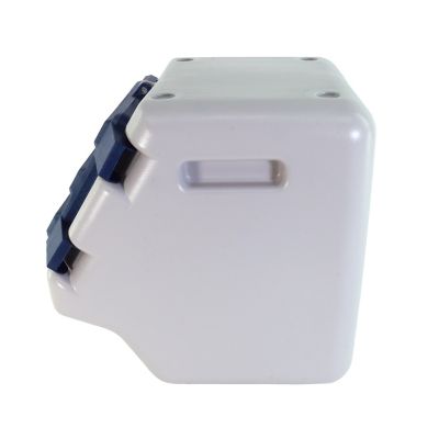 Image showing  9 gal. Stack-n-Stor Pet Food Storage Container, Small, Beige/Navy