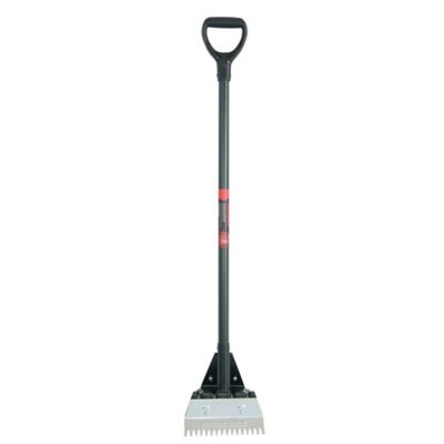 Razor-Back Serrated Steel Shingle Remover Roof Shovel with Fiberglass Handle and D-Grip