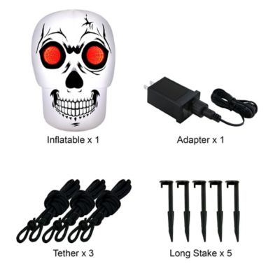 Image showing Airflowz Inflatable Infinity Mirror Skull