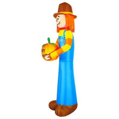 Image showing 5 th Occasions LimitedInflatable Harvest Scarecrow Holding Pumpkin