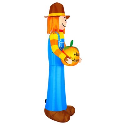 Image showing 6 th Occasions LimitedInflatable Harvest Scarecrow Holding Pumpkin