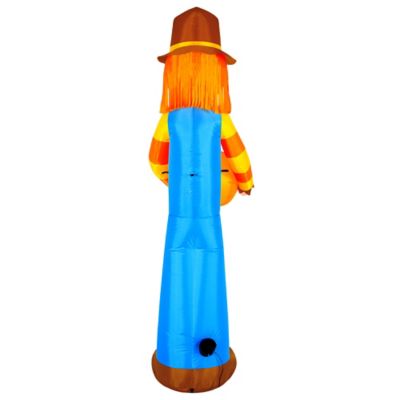Image showing 7 th Occasions LimitedInflatable Harvest Scarecrow Holding Pumpkin