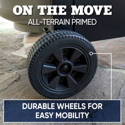 Image showing 8 th Even Embers 4-Burner Propane Gas Grill, Black/Silver