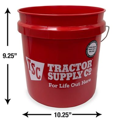 Image showing  2 gal. Red Bucket