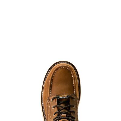 Image showing 6 th Ariat Men's Rebar Wedge 6 in. Waterproof Soft Moc Toe Work Boots