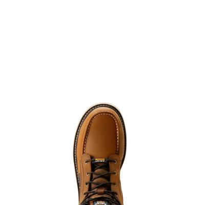 Image showing 6 th Ariat Men's Rebar Wedge Moc Toe 6 in. Waterproof Composite Toe Work Boots
