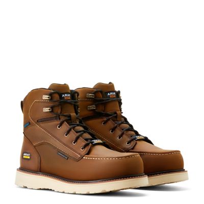 Image showing  Men's Rebar Wedge Moc Toe 6 in. Waterproof Composite Toe Work Boots
