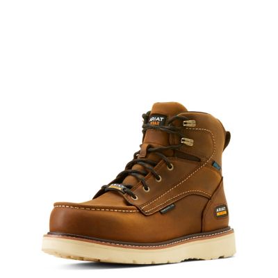 Ariat Men's Rebar Wedge Moc Toe 6 in. Waterproof Composite Toe Work Boots