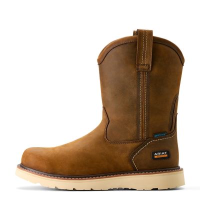 Image showing 4 th Ariat Men's Rebar Wedge Pull-On Waterproof Soft Toe Work Boots