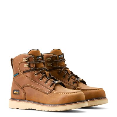 Image showing 3 th Ariat Women's Rebar Wedge Waterproof Moc Toe Work Boots