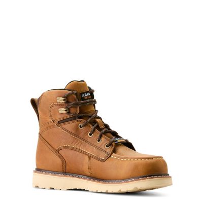 Image showing 2 th Ariat Women's Rebar Wedge Waterproof Moc Toe Work Boots