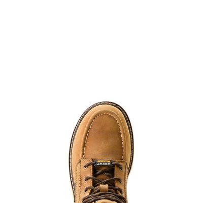 Image showing 6 th Ariat Women's Rebar Wedge Waterproof Moc Composite Toe Work Boots