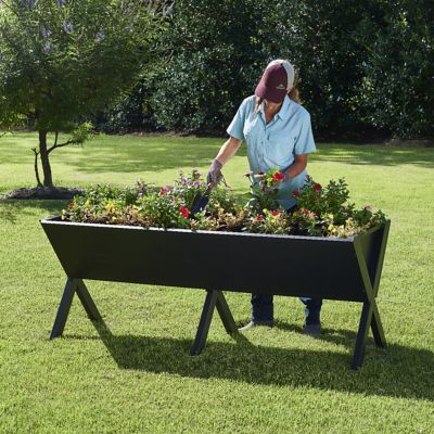 Image showing 6 th GroundWork 7.8 cu. ft. All-Steel Elevated Planter, 72 in.