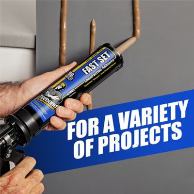 Image showing  Fast Set Construction Adhesive - 10 Oz. (12 Pack)