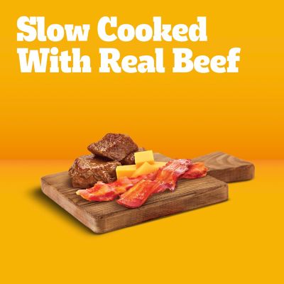 Image showing  Adult Chopped Ground Dinner Beef, Bacon and Cheese Flavor Wet Dog Food, 13.2 oz.