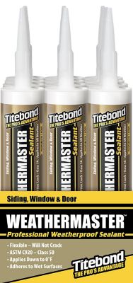 Titebond WeatherMaster Sealant Clear - 9.5 oz. (12 Pack)