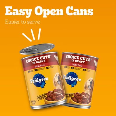 Image showing 9 th Pedigree Adult Choice Cuts in Gravy with Beef Wet Dog Food, 13.2 oz.