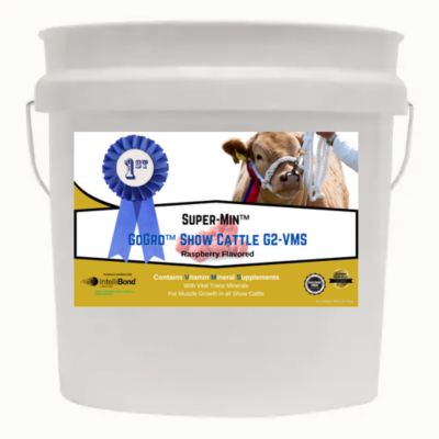 Super-Min GoGro Show Cow Mineral G2-VMS, 20 lb. Economy Pail