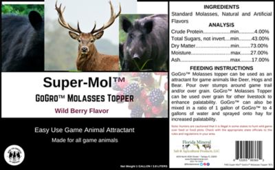 Image showing  1 gal. Molasses Topper with Wild Berry Flavor Game Attractant