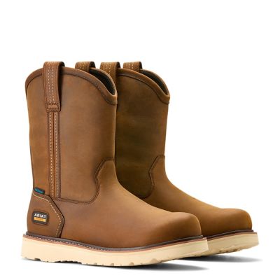 Image showing  Men's Rebar Wedge Pull-On Waterproof Soft Toe Work Boots