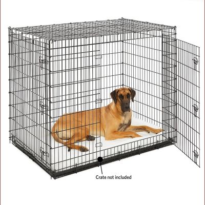 Image showing 2 th MidWest Homes for Pets Quiet Time Bolstered Pet Crate Bed, 54 in. x 37 in. x 3-1/2 in.