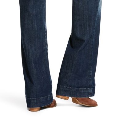 Image showing  Women's Slim Fit Mid-Rise Entwined Trouser Jeans