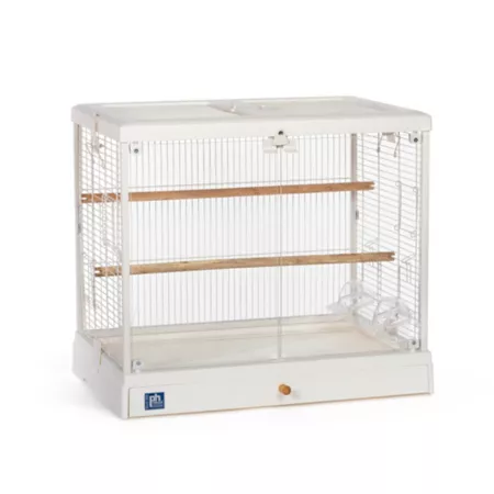 Prevue Pet Products Crystal Palace Luxe Glass Bird Cage with Double Doors Pet Bird Cages