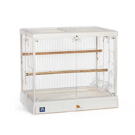 Prevue Pet Products Crystal Palace Luxe Glass Birdcage with Double Doors