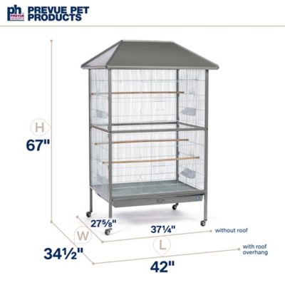 Image showing 5 th Prevue Pet Products 5-1/2 ft. Charming Aviary Flight Cage with Roof Jumbo
