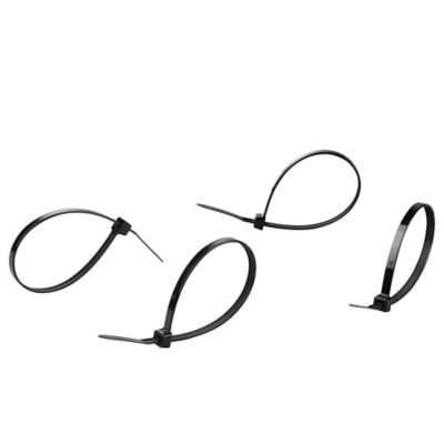 Image showing  8 in. Heavy-Duty Cable Ties, Black, 600-Pack
