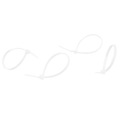 Image showing  8 in. Heavy-Duty Cable Ties, White, 600-Pack