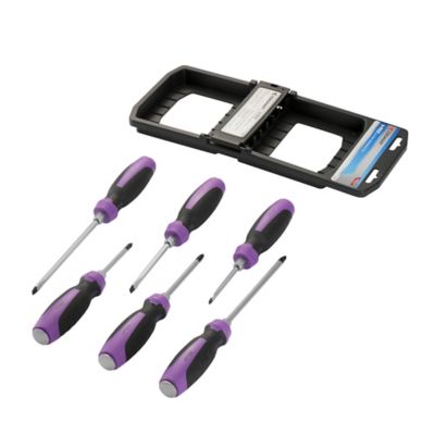 Image showing  6 pc. Go-Thru Screwdriver Set, Purple