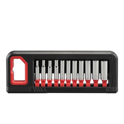 Image showing  1/4 in. Drive SAE Deep Socket Set, 11 pc.