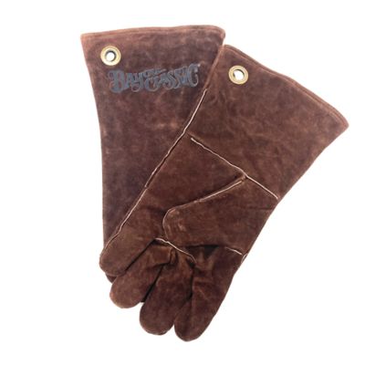 Bayou Classic Brown Leather Fry Gloves