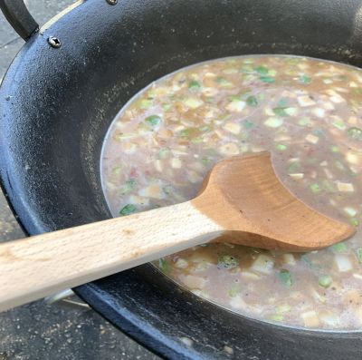 Image showing  27 in. Beech Wood Stew Spoon